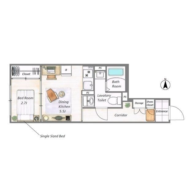 グローリオシェルト新丸子 404