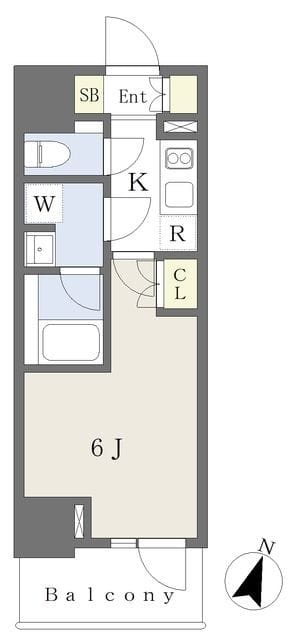 Reve City Sendagaya 502 間取り図