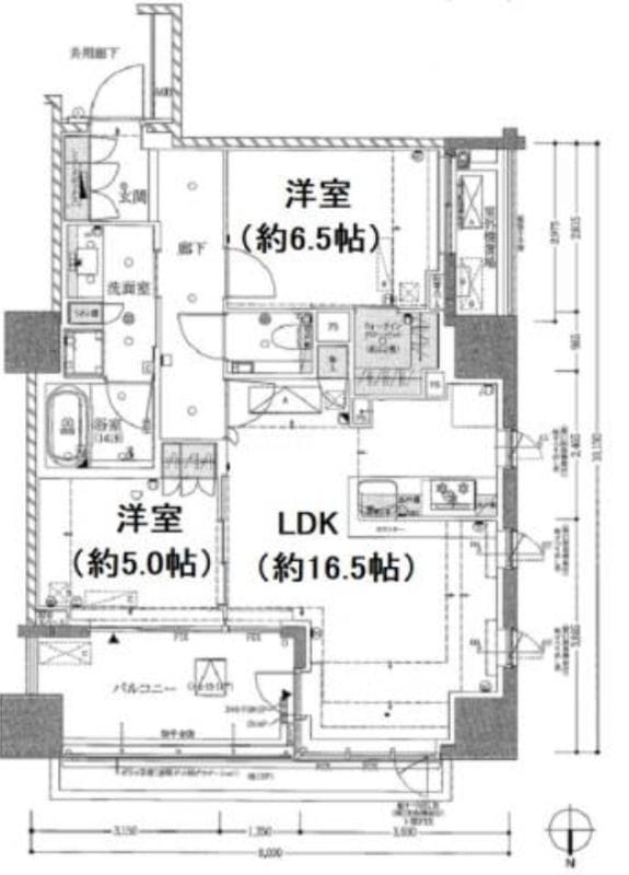 ザ・パークハウス恵比寿 303 間取り図