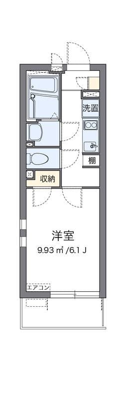 クレイノスペランツァⅡ号館 107 間取り図