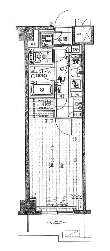ルーブル亀戸天神前 714 間取り図