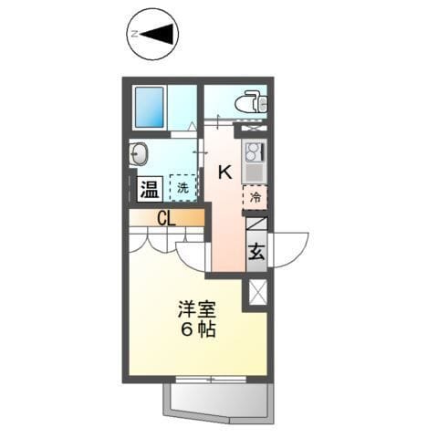 クレア上落合 101 間取り図