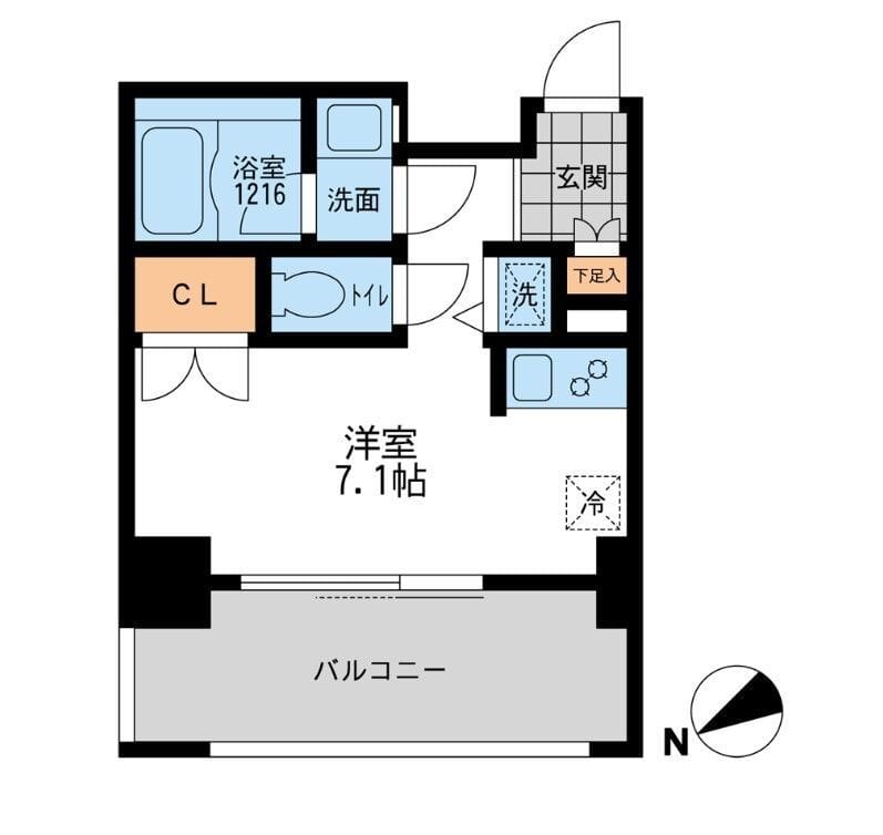 プライマル三軒茶屋 0301 間取り図