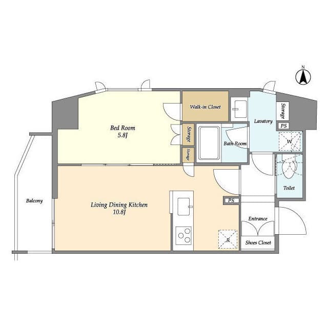 CASSIA上野入谷 0301 間取り図