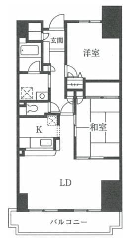 パウロニアビューコート 1402 間取り図