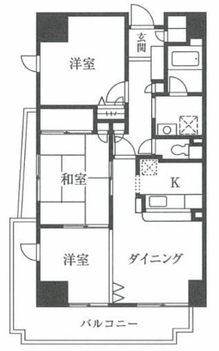 パウロニアビューコート 803 間取り図