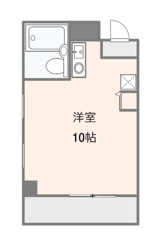 パーク・サイド関 201 間取り図