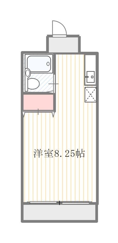 パーク・サイド関 204 間取り図