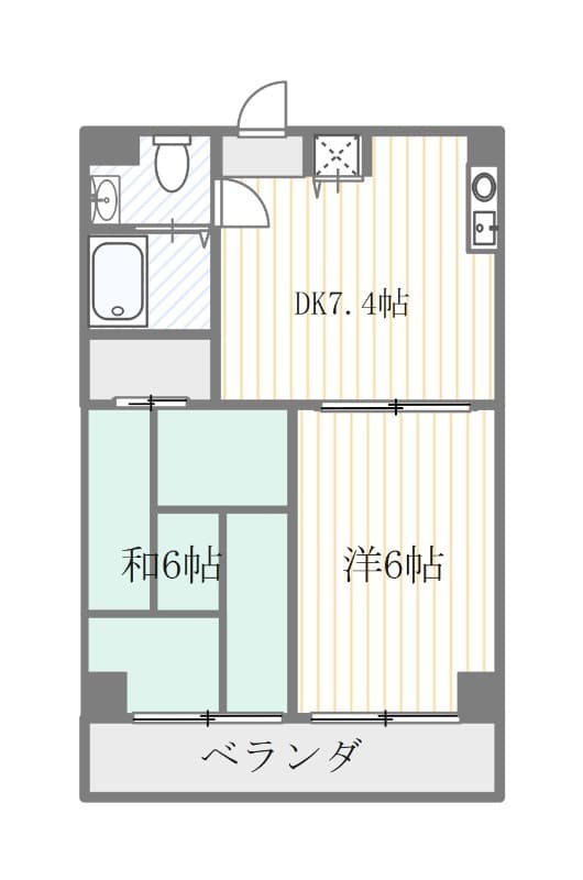 パーク・サイド関 302 間取り図