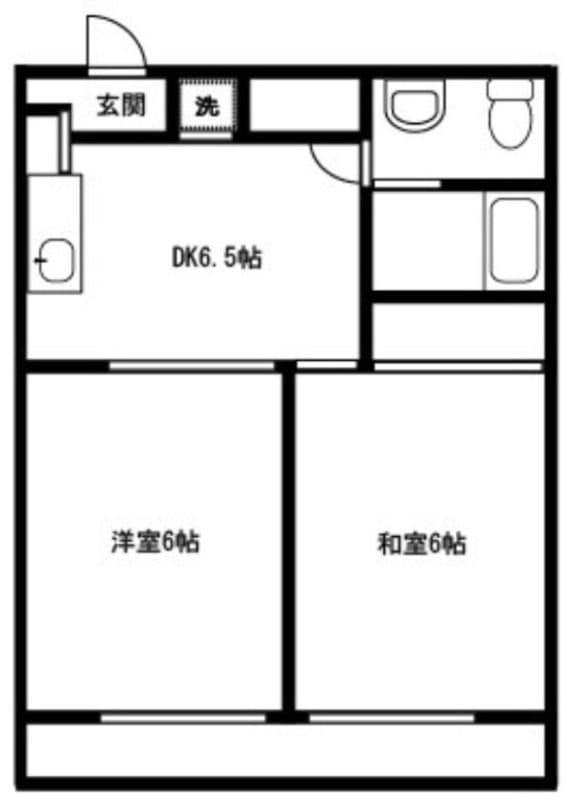 パーク・サイド関 303 間取り図