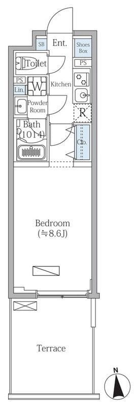 ルネサンスコート目白御留山 103 間取り図