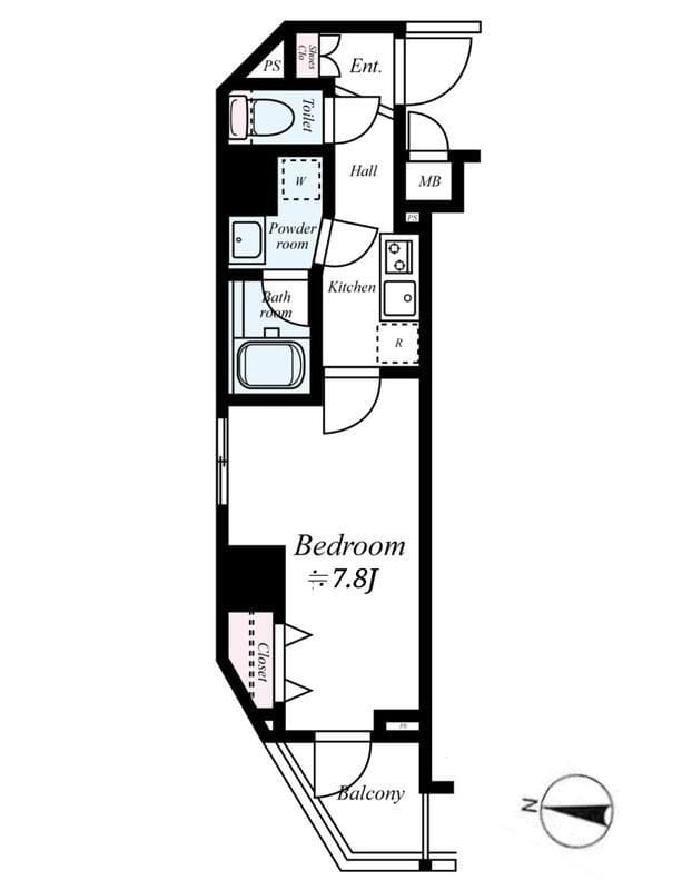 REALIZE清澄白河 501 間取り図