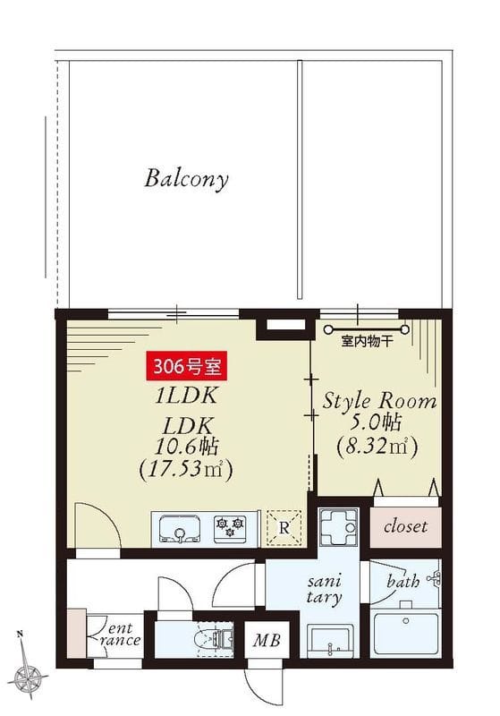AZ桜丘 203 間取り図