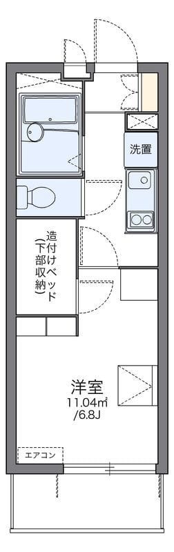 レオパレスリビエール ピア 302 間取り図