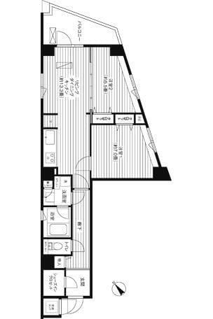 コスモリード新宿余丁町 211 間取り図