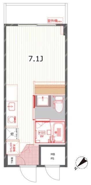 メゾンサンシャイン 1236 間取り図