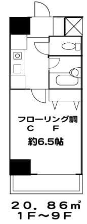 ラフィーネ本郷 503 間取り図