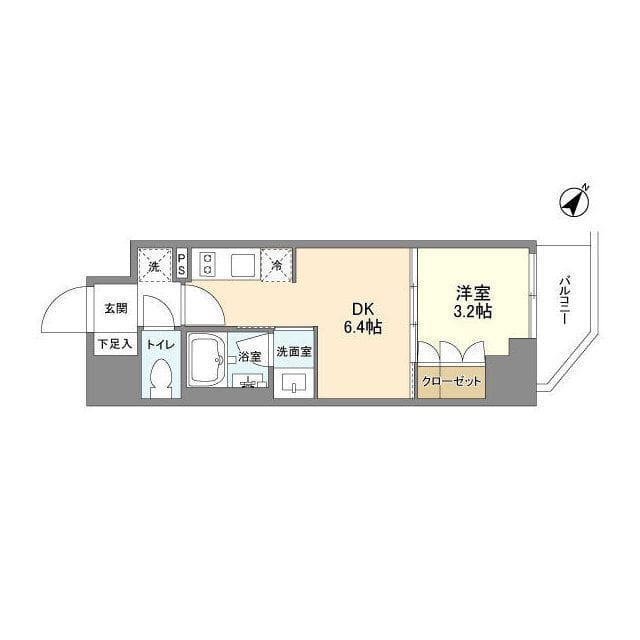 ドゥーエ日暮里Ⅱ 1302 間取り図