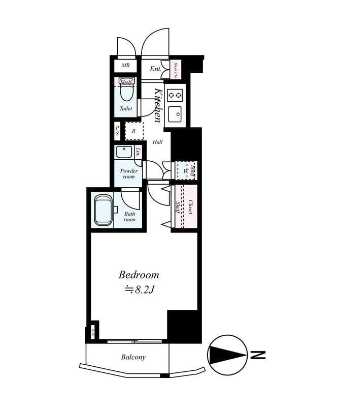 コンシェリア池袋MASTER’S VILLA 1310 間取り図