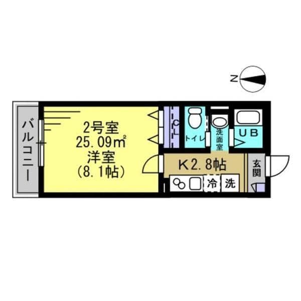 AJ新小岩NorthⅡ 202 間取り図