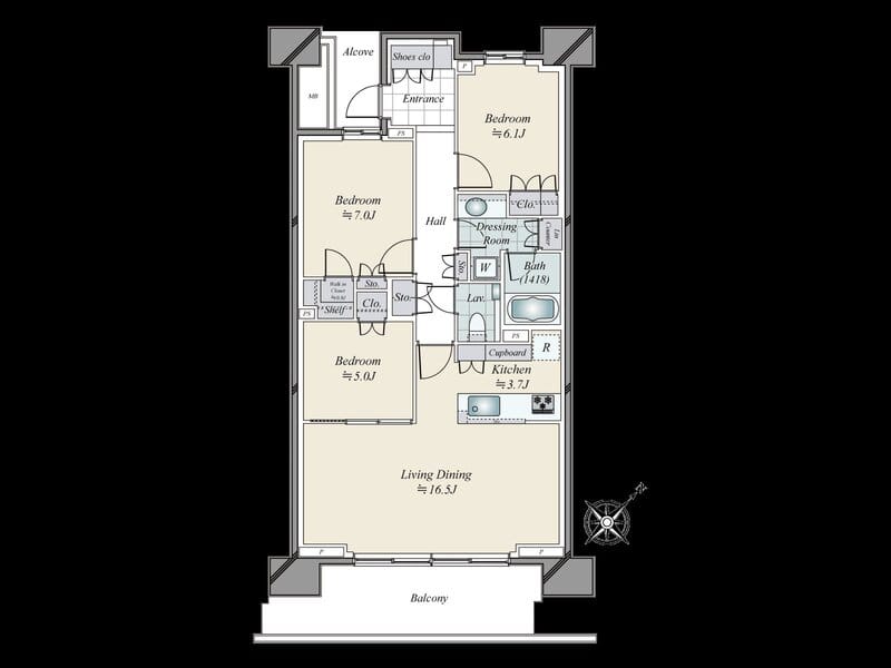 HARUMI FLAG PARK VILLAGE F棟 402