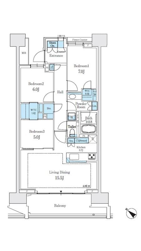HARUMI FLAG PARK VILLAGE F棟 811