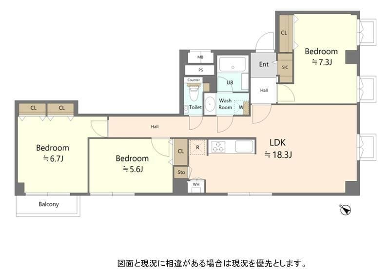 赤坂七番館 301 間取り図