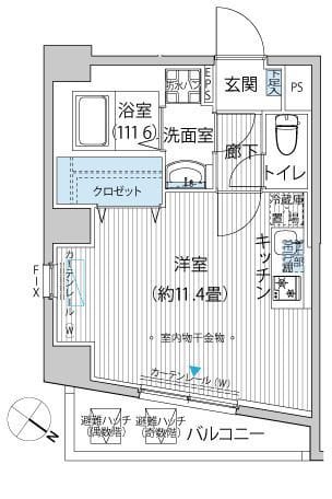 FIORE KOMAGOME 301 間取り図