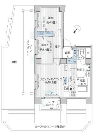 FIORE KOMAGOME 601 間取り図