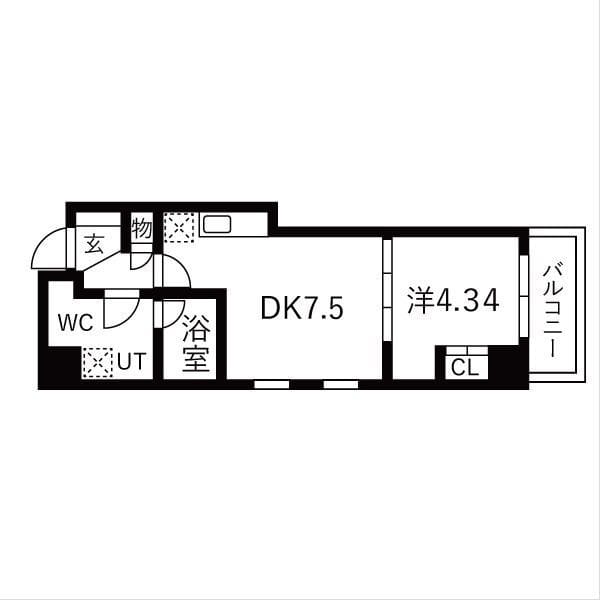OAKLANCE大塚 604 間取り図