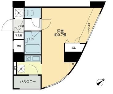 クロスレジデンス蒲田 0318 間取り図