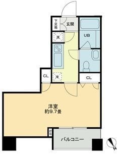 クロスレジデンス蒲田 0907 間取り図