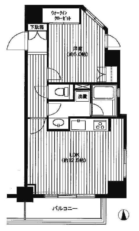 グローリオ東新宿 903 間取り図