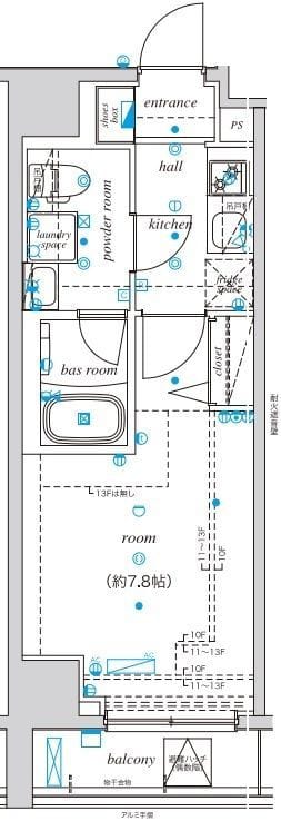 エル・グランジュテ新宿 1303