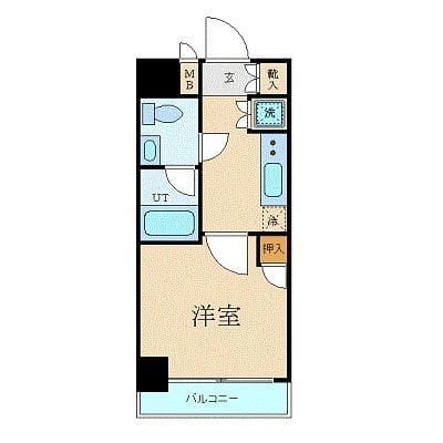 プレール・ドゥーク銀座EASTⅢ 402 間取り図