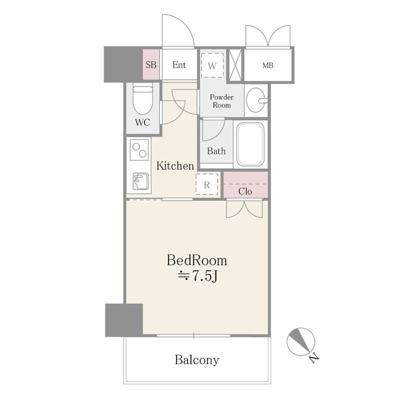 Grace Villa 御茶ノ水 204 間取り図