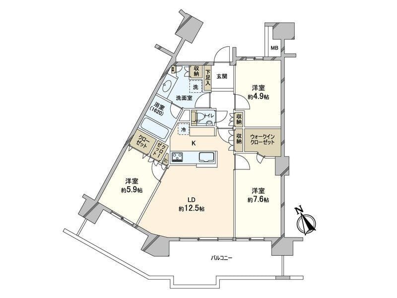 桜上水ガーデンズD棟の写真