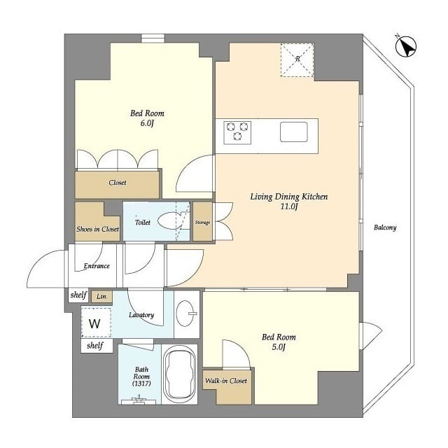 ルジェンテ・バリュ上野根岸 1102