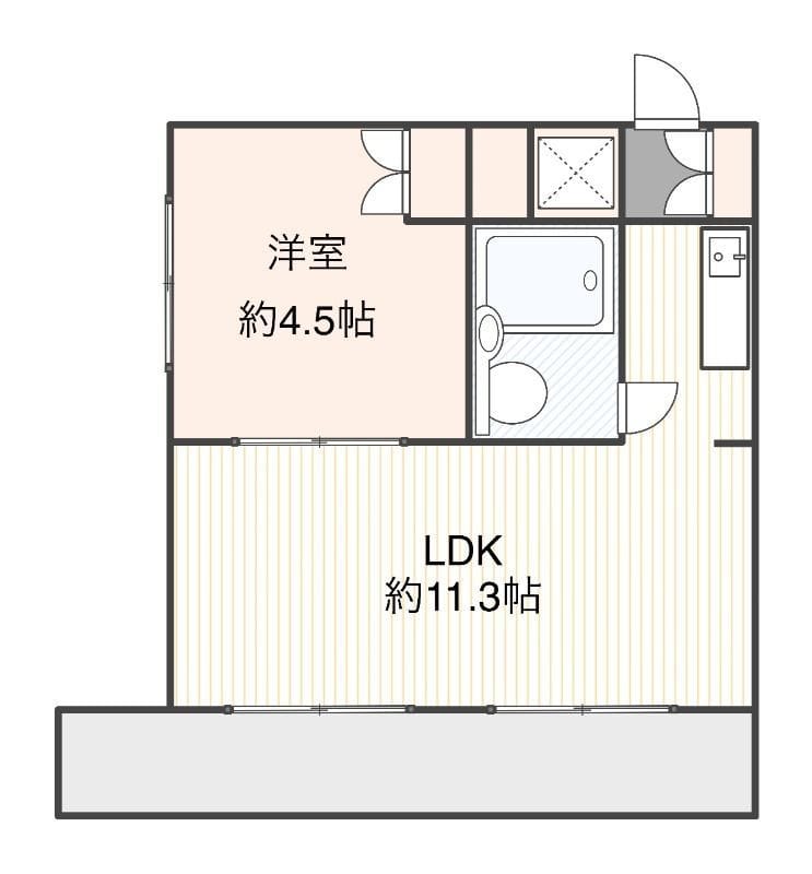 メゾンドフレール 301 間取り図