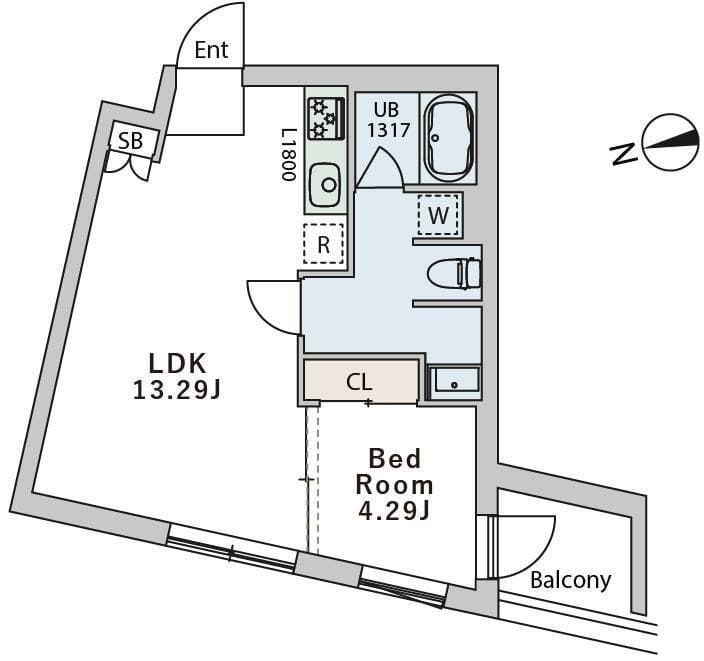 GranDuo代田2 303 間取り図