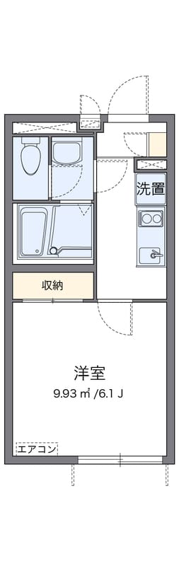 クレイノフレンズライト 202 間取り図