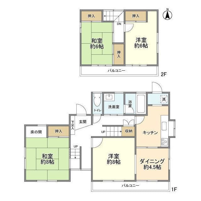 上柏尾町貸家 11.5万円/入力なし/なし 間取り図