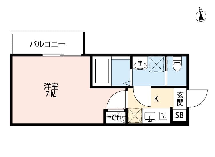 アレーズ六町(アレーズロクチョウ) 303 間取り図