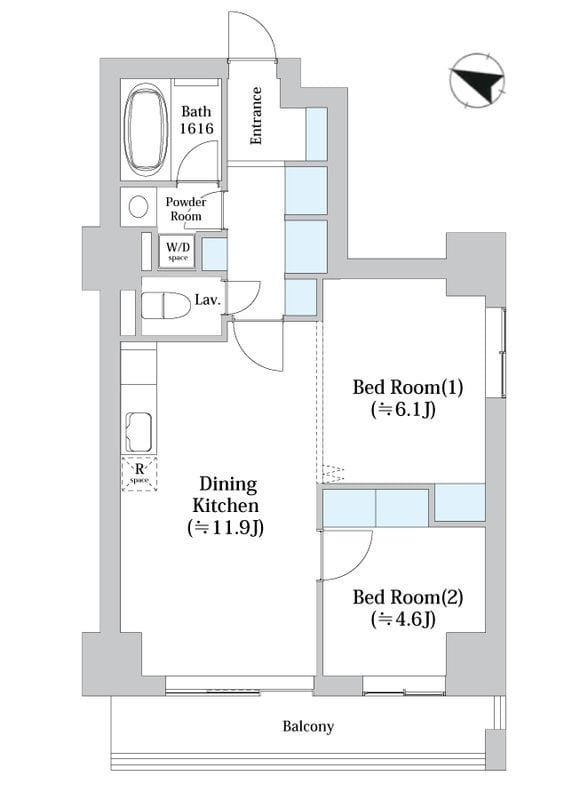 アーバンシティ音羽 203 間取り図