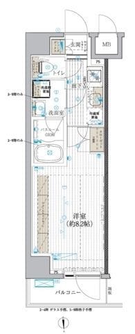 ブライズ北綾瀬 704 間取り図