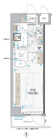 ブライズ北綾瀬 804 間取り図