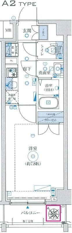 REXZY東向島 703 間取り図