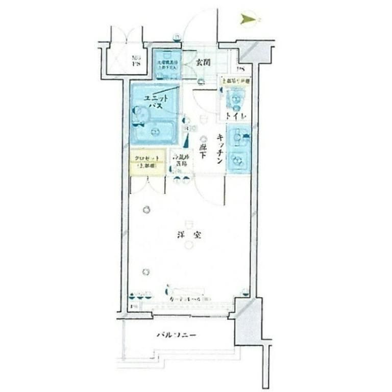 ルーブル南品川 205 間取り図