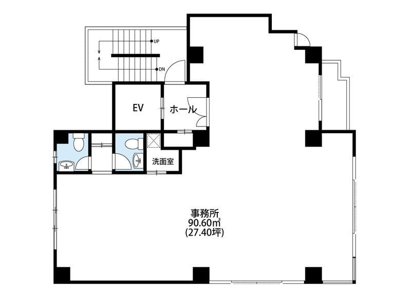 西麻布尾花ビル 301 間取り図
