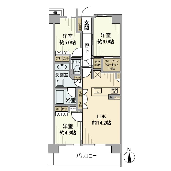 リーフィアレジデンス杉並井草森公園 0 間取り図